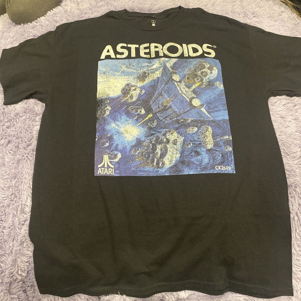 Asteroids Mens T-Shirt - Atari‎ Arcade Classic Retro Art